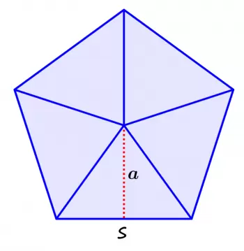 Formeln zur Berechnung der Fläche eines Fünfecks