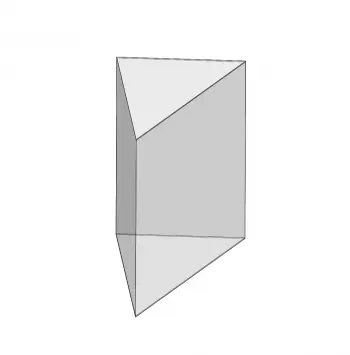 Dreieckiges Prisma: Formeln zur Berechnung von Volumen und Fläche