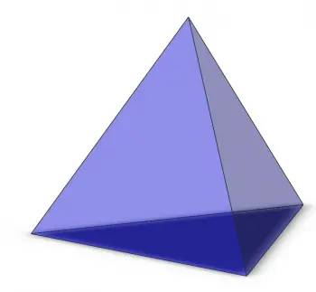 Dreieckspyramide: Volumen, Flächen, Ecken und Kanten